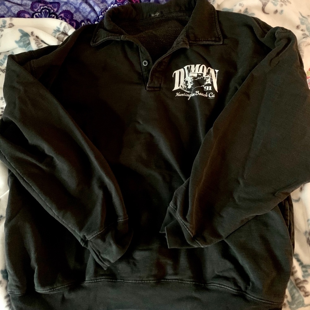 Brandy Melville button up hoodie